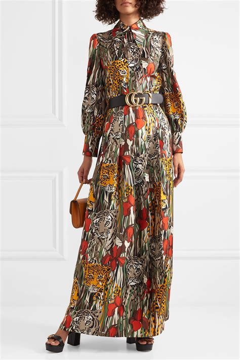 silk gucci day dress|gucci long dresses.